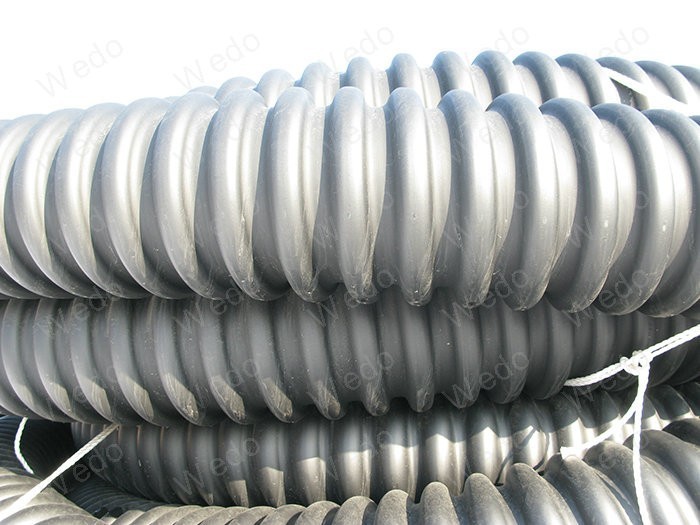 Prestress Carbon spiral pipe making machine, HDPE plastic corrugated spiral pipe production machine line 