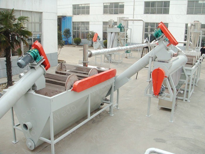 HDPE plastic waste recycling machine